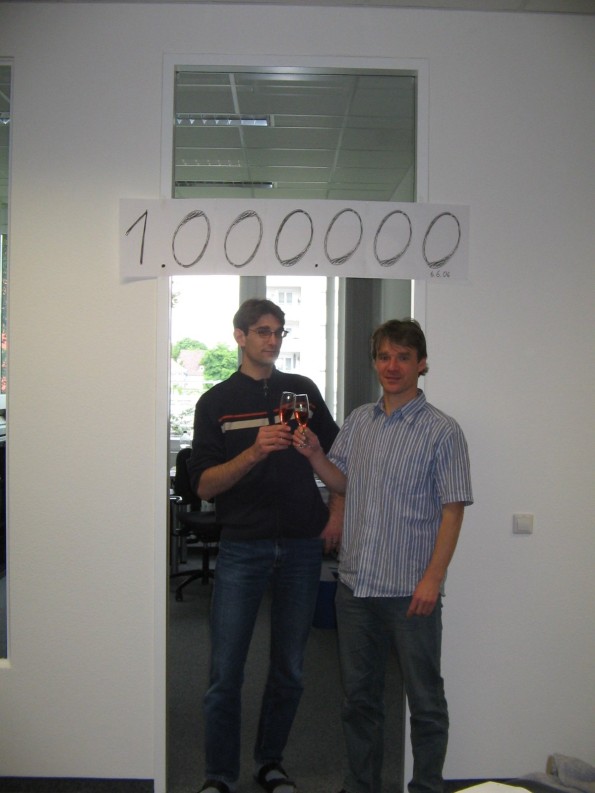 Milestone accomplishment: 1.000.000 in sales.