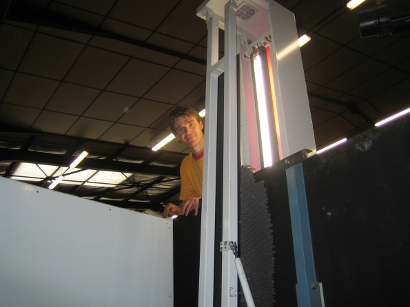 Kai Vogel installing our Scanner himself.