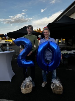 Andreas Sandner and Kai Vogel - Owners of Viprotron GmbH - at 20 year celebration.